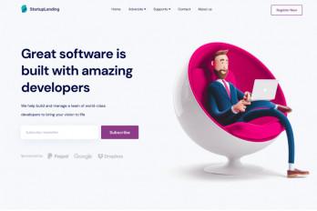 Landity Joomla ANgula Landing Template thumbnail 3